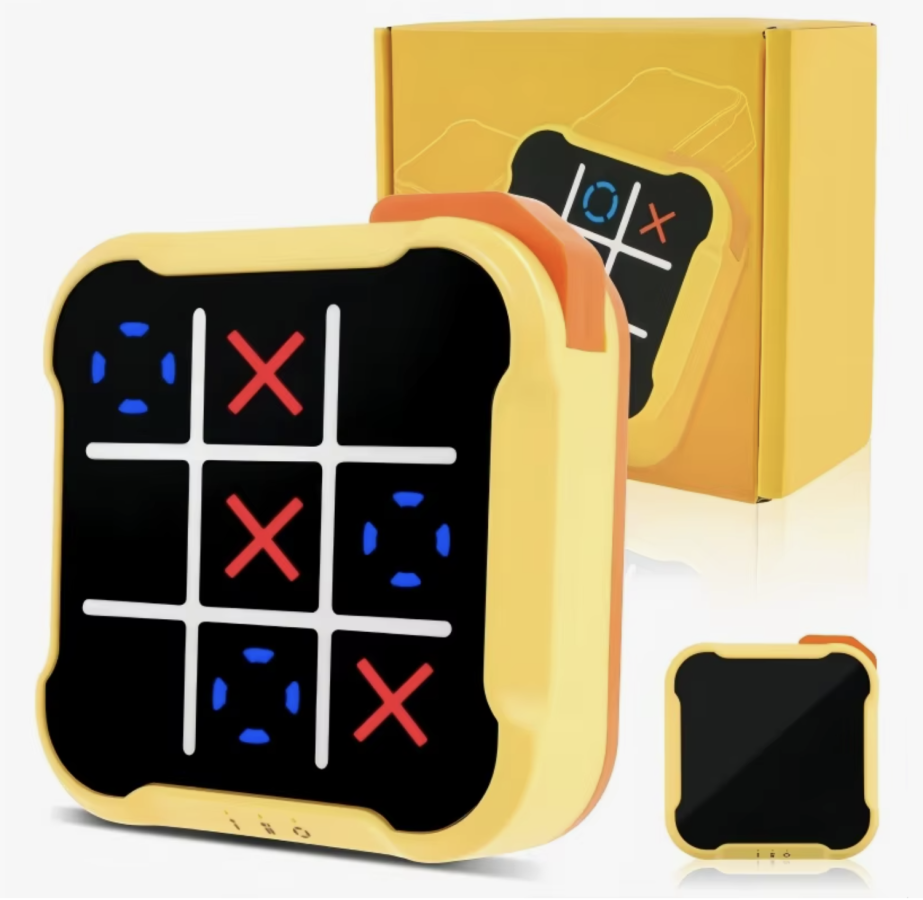 Электронная головоломка крестики нолики аккумулятор USB-шнур 11х11х5 см 469-55