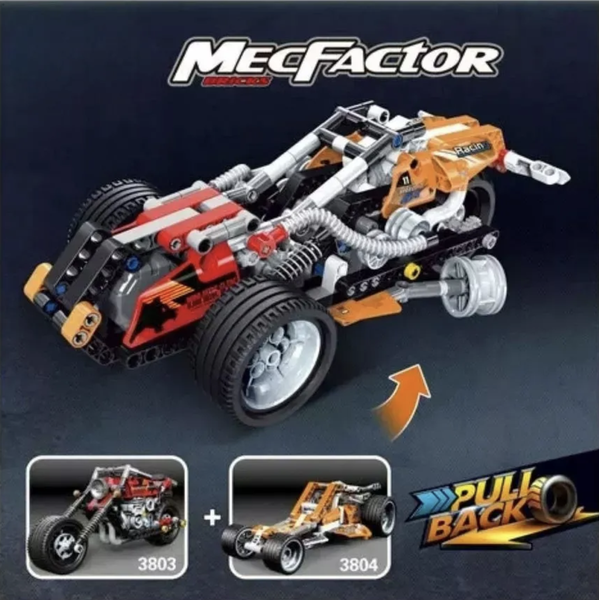 Конструктор Декул Техник Мотоцикл 262 дет 36х24х6 см 3803