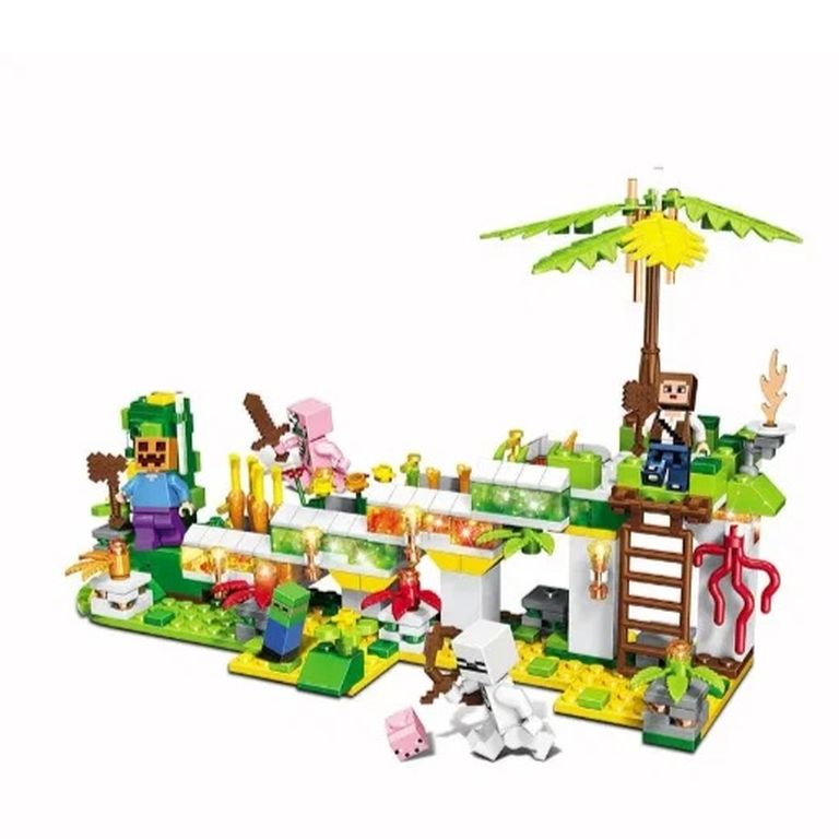 Конструктор МК Золотой мост, с LED подсветкой, 503 детали 45х35х6 см 44085