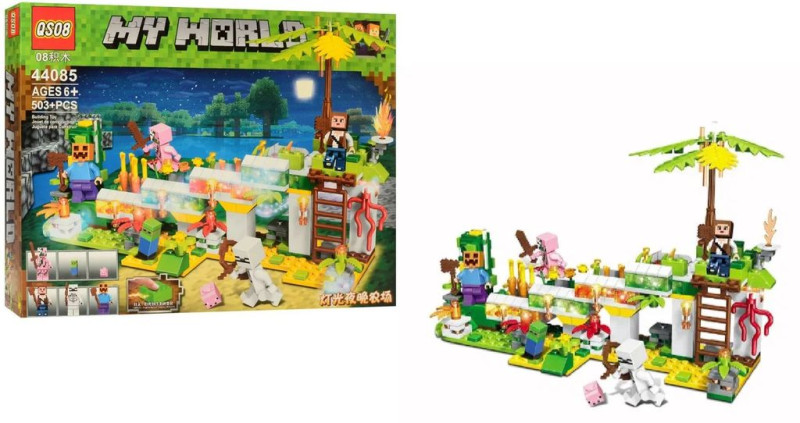 Конструктор МК Золотой мост, с LED подсветкой, 503 детали 45х35х6 см 44085