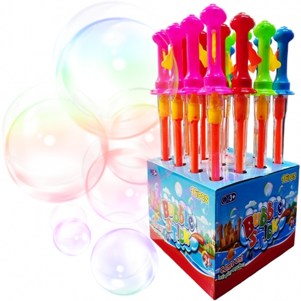 Мыльные пузыри, раскладываются, Большие 45см, цвета в ассортименте, 16шт в дисплее 3611