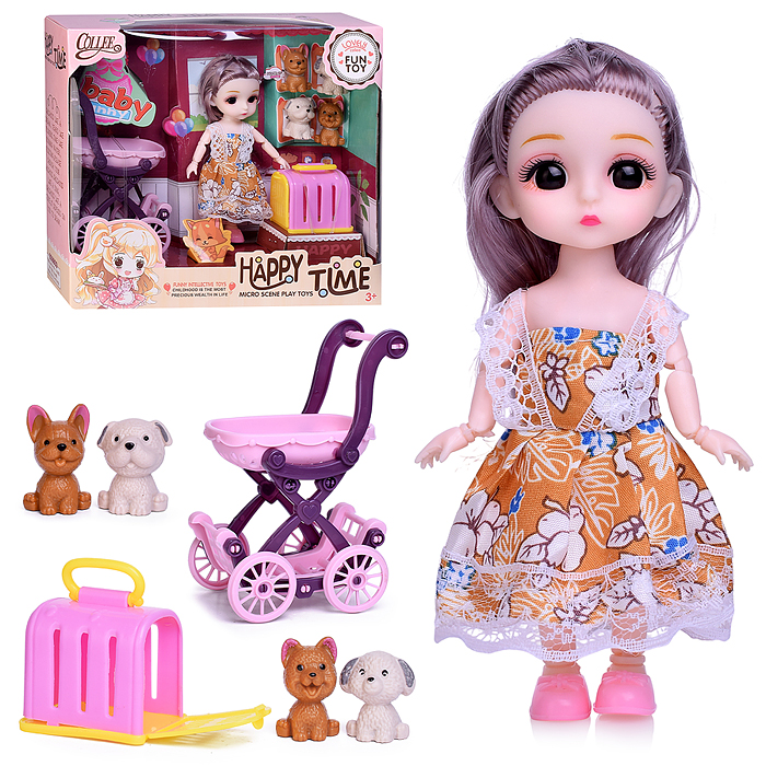 Кукла с аксессуарами Хейли и её питомец в коробке 25х22х9 см 2027-3