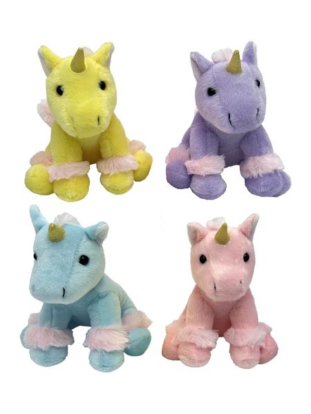 Мягкая игрушка Единорог 15см, в ассортименте, 12шт в дисплеее 13х12х7см 681976