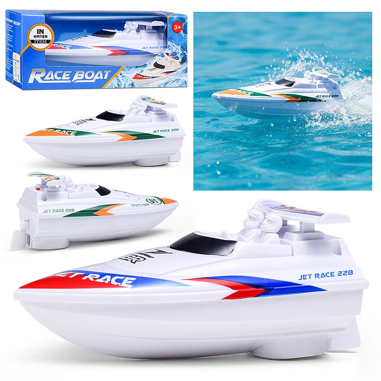 Лодка Синее море на батарейках, в коробке 7,5x17x7 см 53922