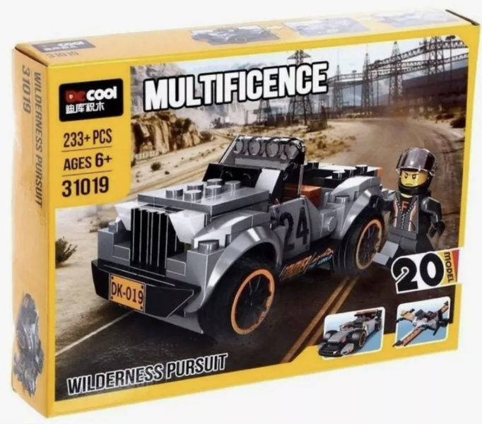 Конструктор Multificence 20в1 Гоночная машина 233 дет. 28х21х5 см 31019
