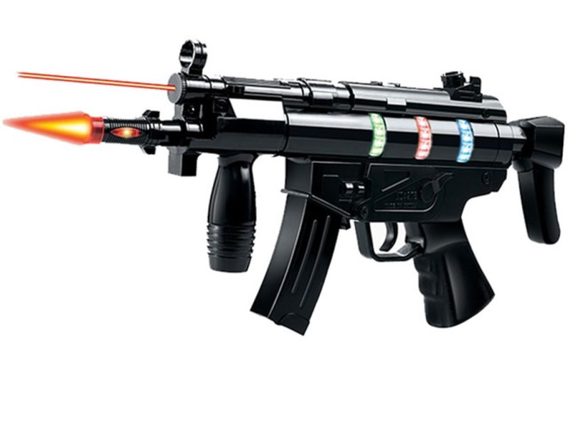 Автомат на батарейках, свет, звук, в пакете 24х47х3,5 см 151009