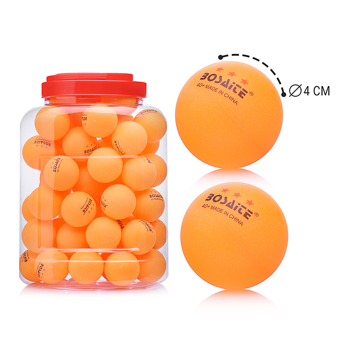 Набор мячей для настольного тенниса, 60 штук в пластиковой банке, цена за банку 6х6х6 см 00-5739