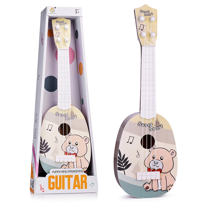 Гитара Милый мишка, в коробке 41х14,5х5,5 см 8080A