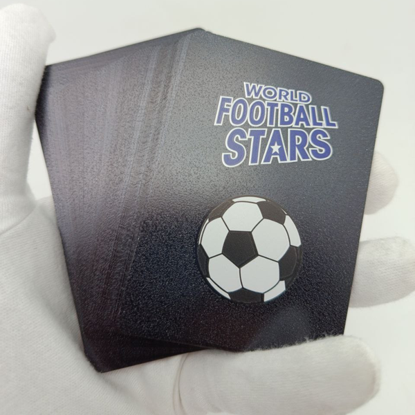 Коллекционные карточки Футбол Чёрные 2026 пластиковые, 55шт в колоде 9х6,5х1,9см, 10шт в дисплее 18,5х10,5х6,5см 3126-Black