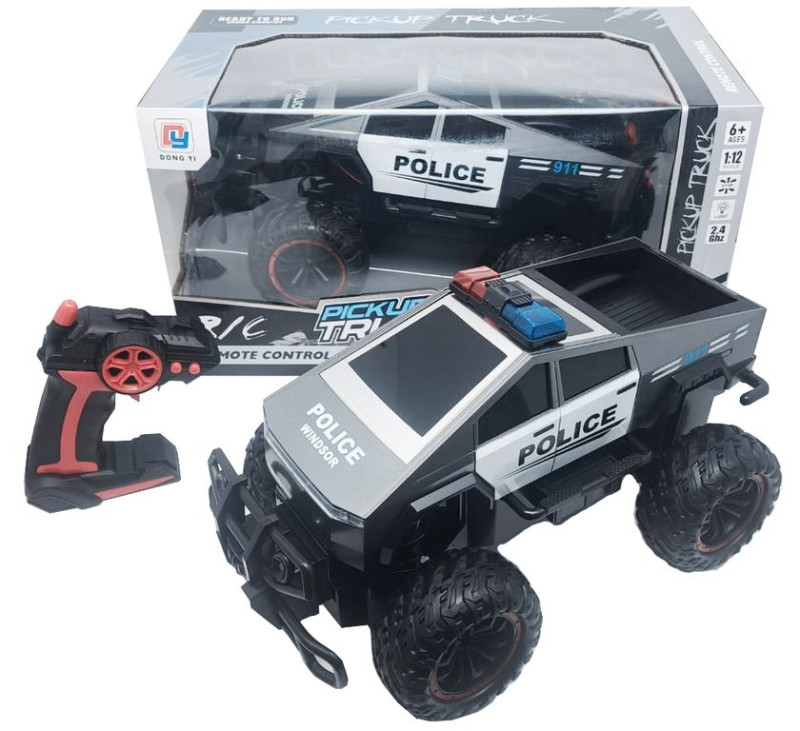 Машина Пикап Полиция 1:12 на радиоуправлении 2,4Ghz, свет фар 38х20х20 см 0855-285
