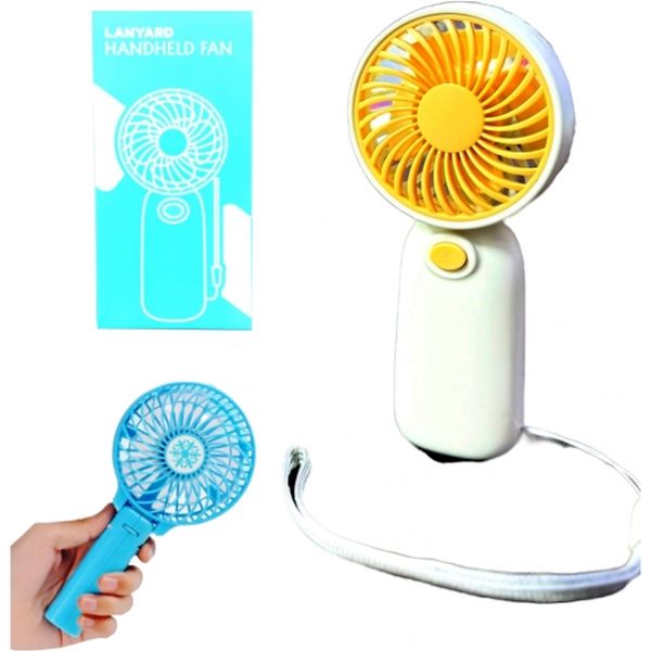 Мини-вентилятор 12,5см на батарейках, цвета в ассортименте, в коробке 6х4х13см 436176