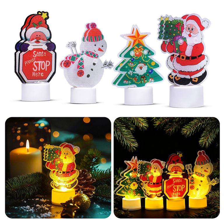 Свеча декоративная Новогодняя сказка 11х5х3 см 00-7013