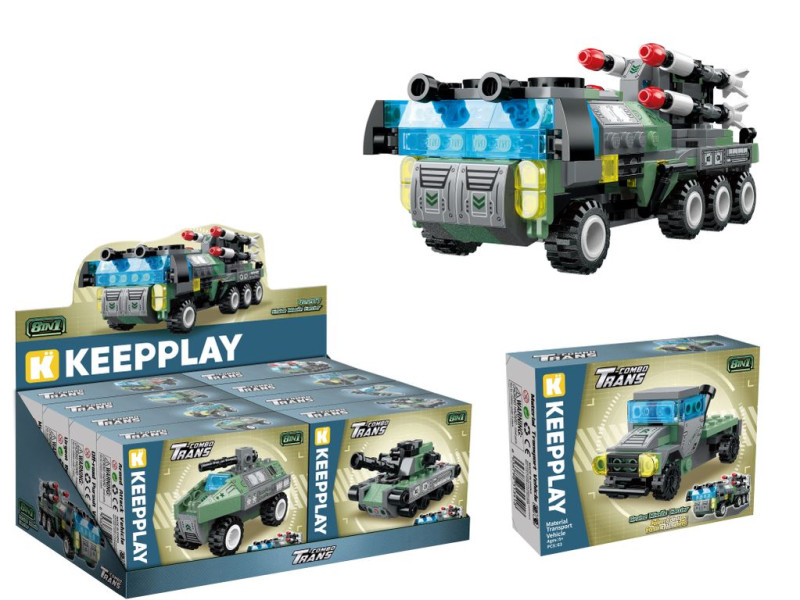 Конструктор брик QMAN keeppley Армия 8 штук в шоубоксе 37х19х13 см 152933