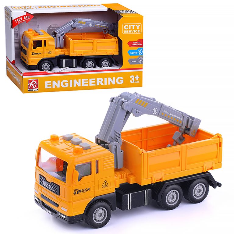 Машина Спецтехника, свет, звук, в коробке 21х9х13 см RJ6824-6