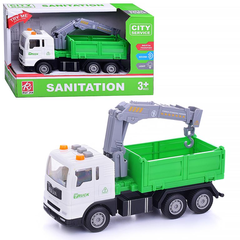 Машина Манипулятор, свет, звук, в коробке 21х9х13 см RJ6823-4