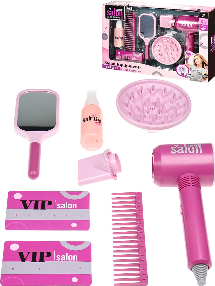 Игровой набор Модная девчонка, фен, звук, ветер 39,3х6,7х25,7 см 2405964