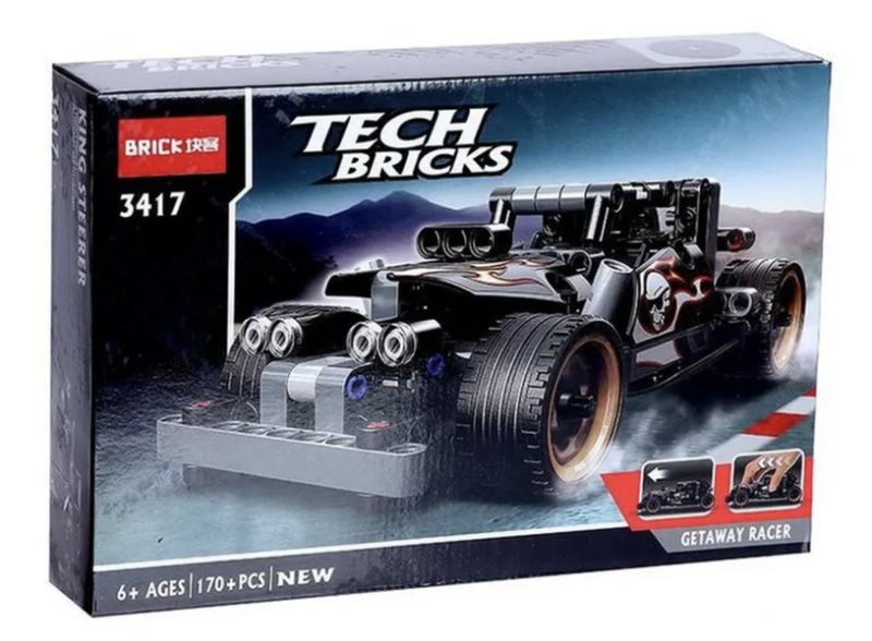 Конструктор BRICK Техник машина Супергонка 170 дет 29х20х6 см 3417