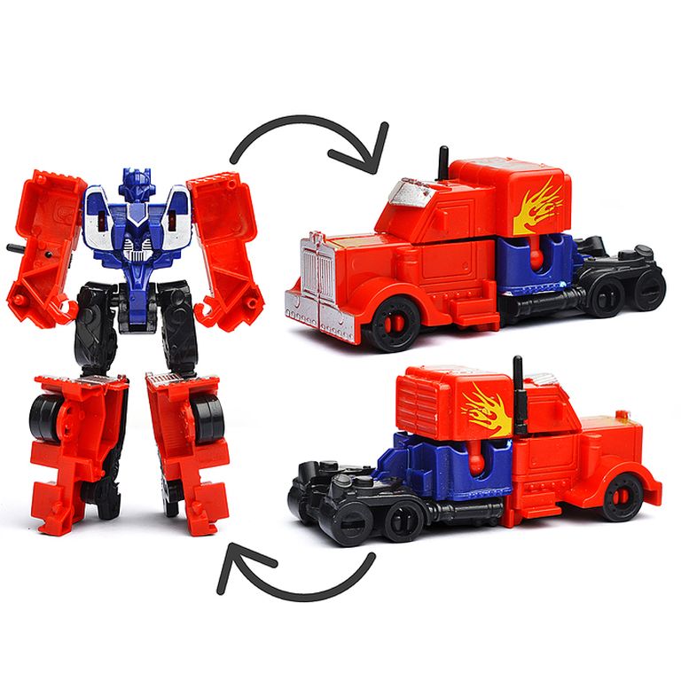 Робот трансформирующийся в грузовик, в пакете 10х4х5 см 104
