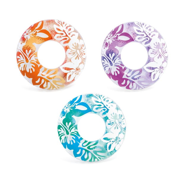 INTEX Круг для плавания CLEAR COLOR, диаметр 91см 59251NP