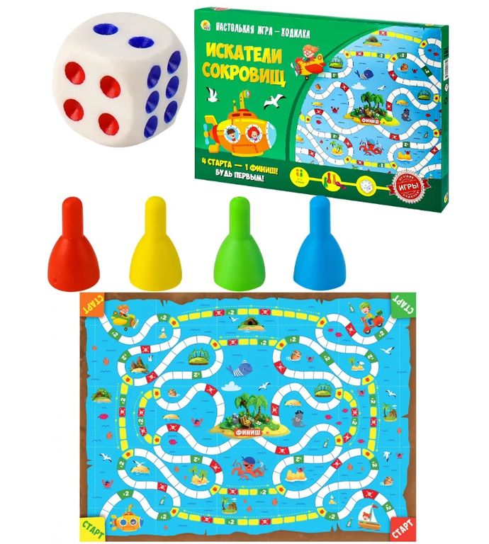 Игра ходилка, Искатели сокровищ 34х3х23 см ИН-1765