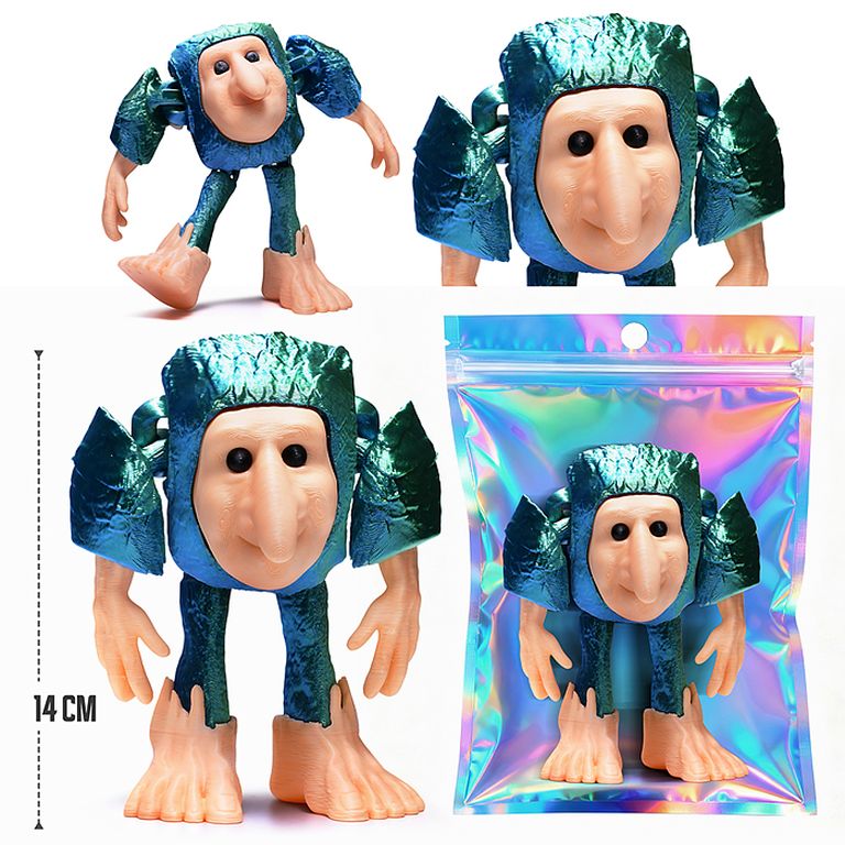 Игрушка-антистресс Горбатый челобук 14 см., в индивидуальной упаковке 14x10x7 см 00-7186