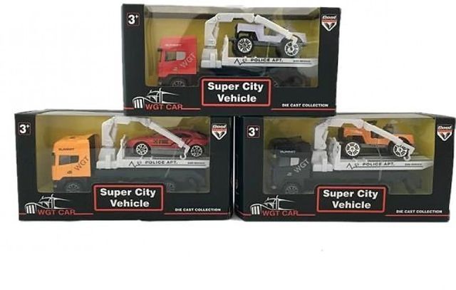 Эвакуатор с машинкой, в ассортименте, в коробке 15,5х5х8см 2214-7А