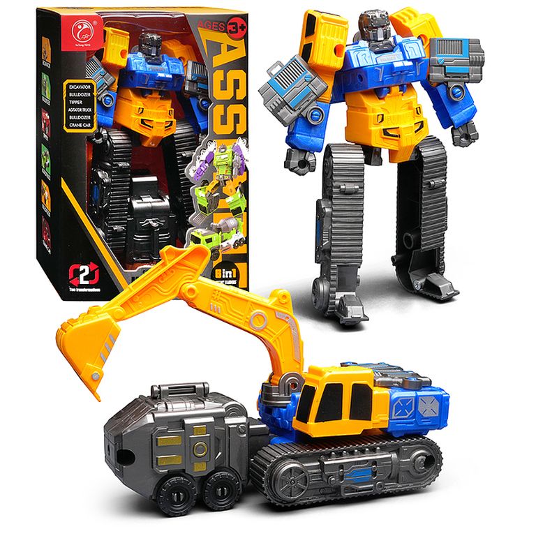 Робот трансформирующийся в экскаватор, в коробке 8x15x21.5 см 908-3D