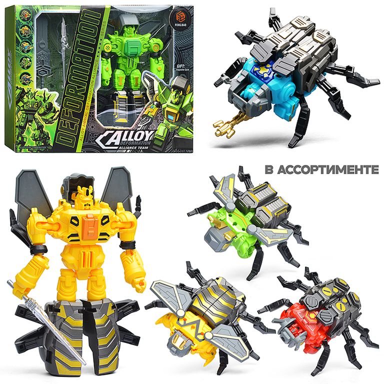 Робот трансформирующийся в насекомое, в коробке 6x24.5x18.5 см FB112