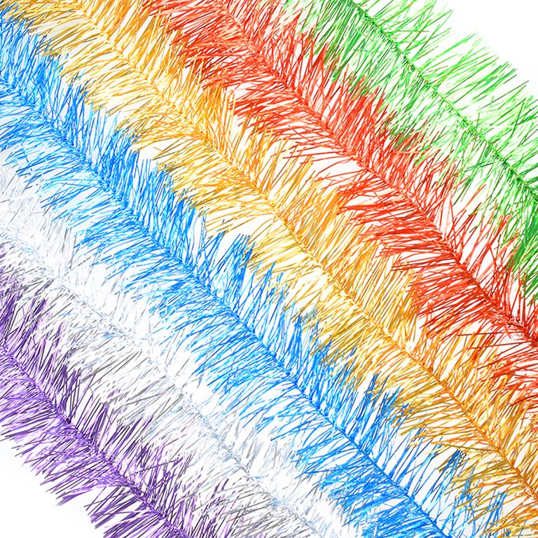 Мишура № 11, двойная, диаметр 100 мм, длина 2 м., в пакете 40x20x10 см М-106