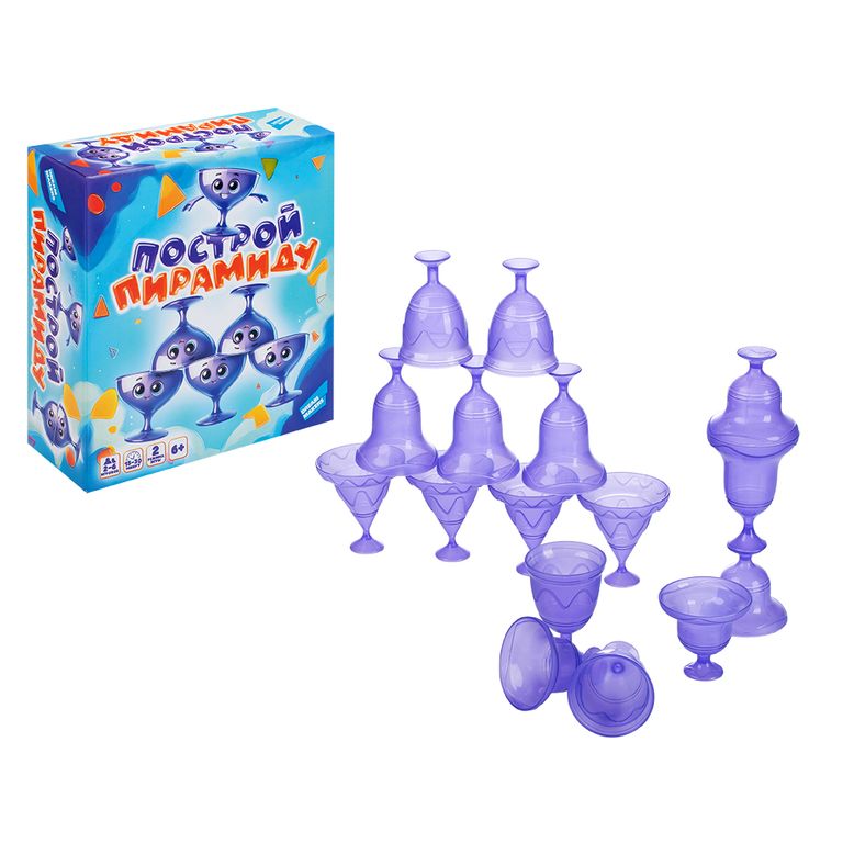 Игра детская комнатная Построй пирамиду 6,5х18х19 см 2532C