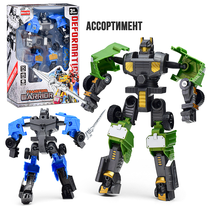 Робот-трансформер РобоСпринт в коробке, цвет в ассортименте 17,5х7х25 см XL91876C