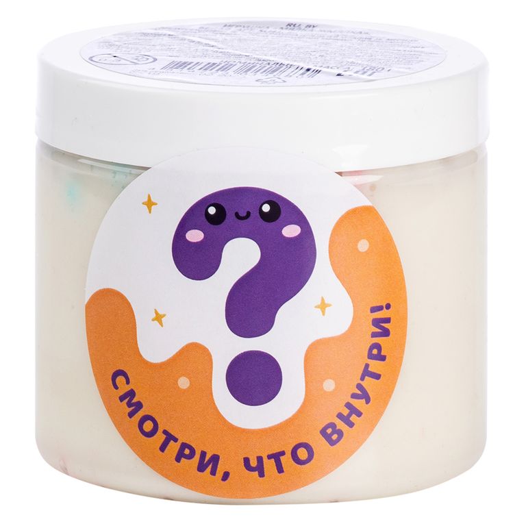 Игрушка Мялка-жмялка антистресс, белая, в банке 7х7х7см SLI41