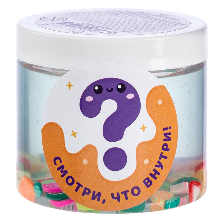 Игрушка Мялка-жмялка антистресс, прозрачная, в банке 7х7х7см SLI44