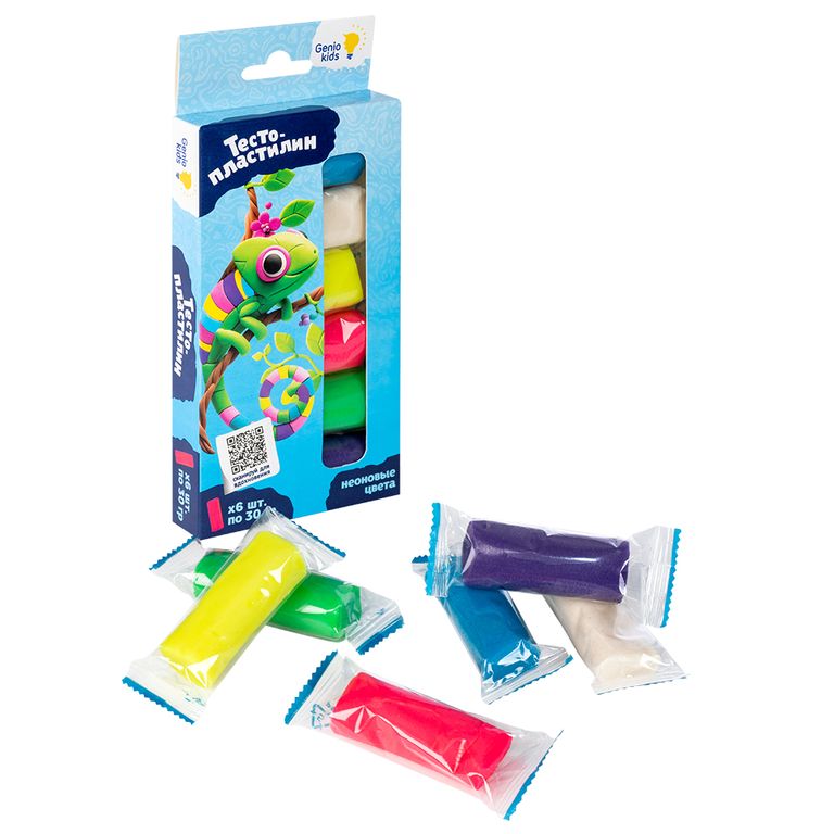 Набор для детской лепки Тесто-пластилин 6 цветов 17х9х2 см TA1090