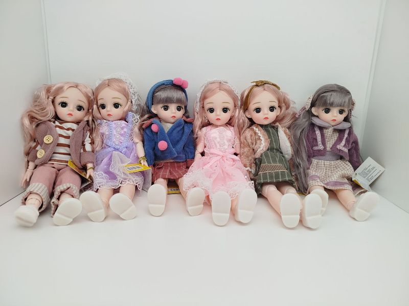 Кукла Модница 29см, шарнирная, в ассортименте, в пакете 8х6х29см 1-207(0-1-2-3)-12