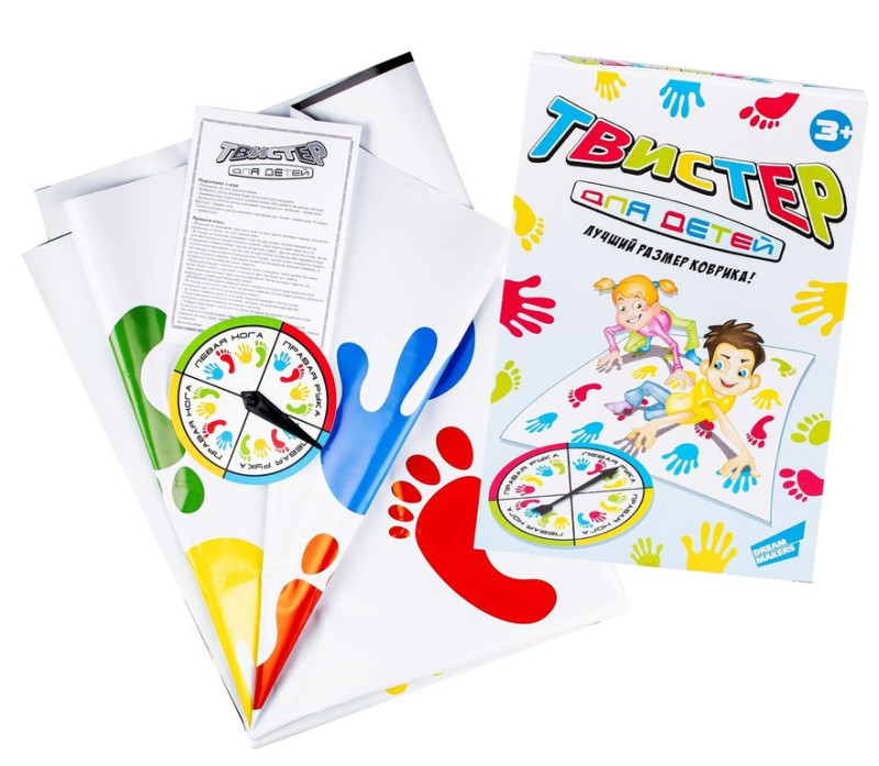 Игра детская Твистер, коврик для детей 5х16х24 см 2008C