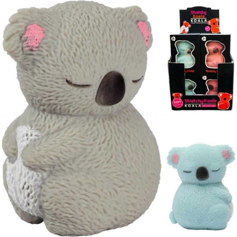 Антистресс-мялка Коала 7 см., в индивидуальной упаковке, 12 штук в шоубоксе 12х14х15 см 1123