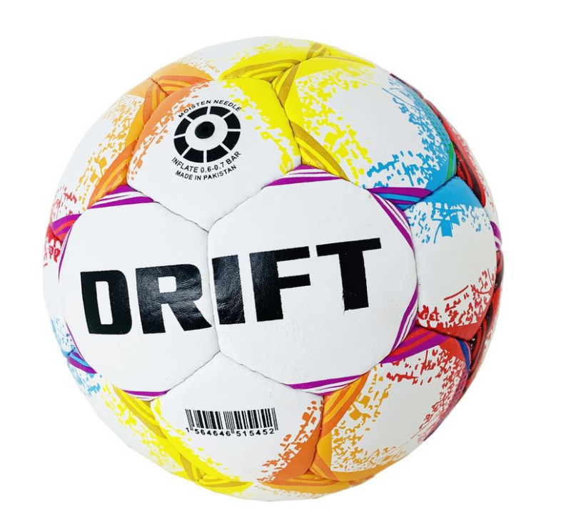 Мяч футбольный, размер 5, Пакистан, латекс, 32 панелей, руч. шитье, звезды, DRIFT
