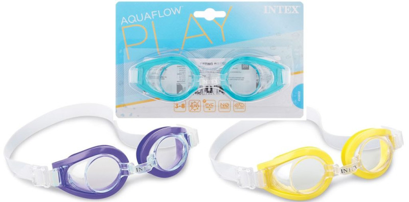 INTEX Очки для плавания PLAY, от 3-8 лет, цвета МИКС, 55602NP