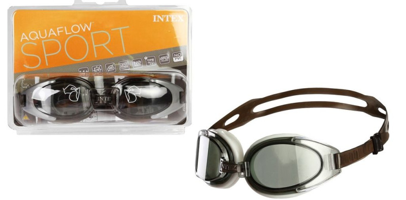 INTEX Очки для плавания WATER SPORT, от 14 лет, цвета МИКС 55685NP
