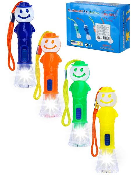 Фонарик из пластика 7,5см в ассортименте, 48шт в коробке ФН-2418