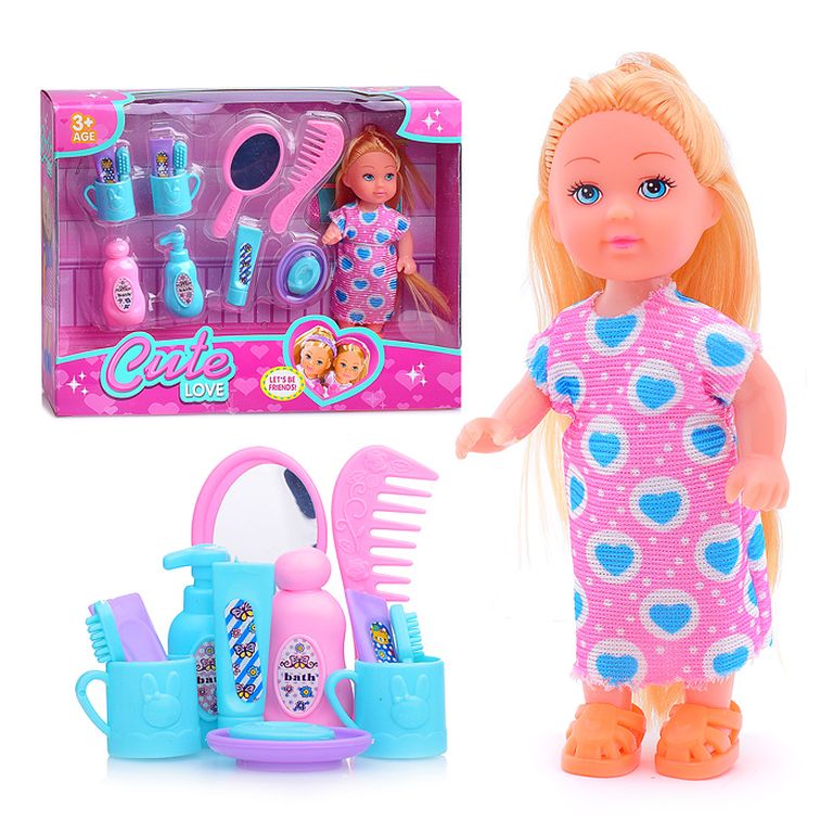 Набор с куклой Доброе утро, в коробке 22х16х4 см SM011-3