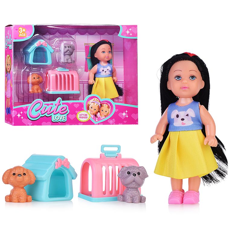 Кукла Даниэла с собачками, с аксессуарами, в коробке 22х16х5 см SM011-10