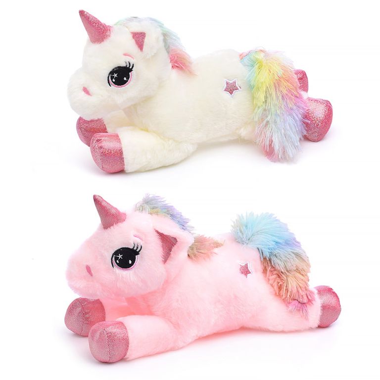 Мягкая игрушка Лошадка-единорог Доня 35 см., 30х12х16 см M0791