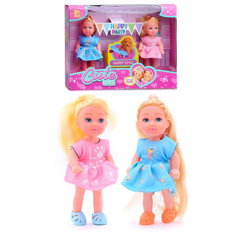 Набор из двух кукол, с аксессуарами, в коробке 22х16х4 см SM011-5