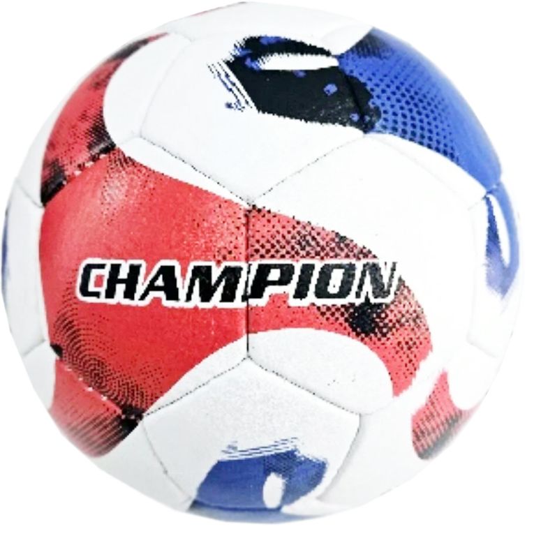Мяч футбольный, Пакистан, размер 5, латекс, 32 панелей, ручное шитье CHAMPION