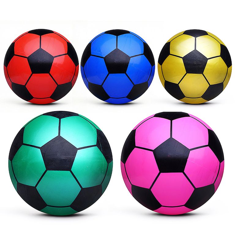 Мяч надувной детский Футбол 22 см., в ассортименте, в пакете, 24х6х2 см 00-8291